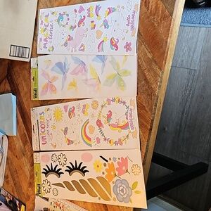 Bundle of wall stickers Unicorns Butterfly Butterflies